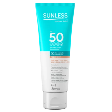 SUNLESS PROT FACIAL FPS50 X 60GR TONO MEDIO